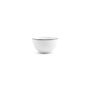 Platter and bowls - Bowl 14xH8cm black rim Basic White - BONBISTRO