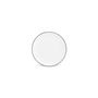 Everyday plates - Dinner plate 24cm cut black rim Basic White - BONBISTRO