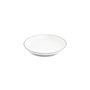 Everyday plates - Deep plate 27xH4cm cut black rim Basic White - BONBISTRO