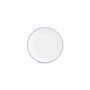 Everyday plates - Dinner plate 26.5cm blue rim cut Basic White - BONBISTRO