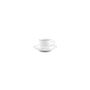 Platter and bowls - Mocha saucer 12.5cm blue rim Basic White - BONBISTRO