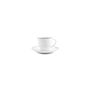 Platter and bowls - Saucer 14.5cm blue rim Basic White - BONBISTRO