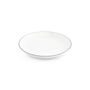 Platter and bowls - Bowl 27xH4cm green rim bowl Basic White - BONBISTRO