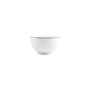 Plats et saladiers - Bol 14xH8cm burgundy rim Basic White - BONBISTRO