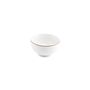 Plats et saladiers - Bol 14xH8cm burgundy rim Basic White - BONBISTRO