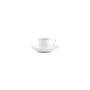 Mugs - Mocha cup 10cl burgundy rim Basic White - BONBISTRO