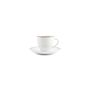 Tasses et mugs - Tasse 20cl burgundy rim Basic White - BONBISTRO