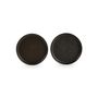 Formal plates - Plate 13,5xH2cm black Ceres - FINE2DINE (F2D)