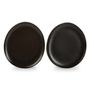 Assiettes de réception - Assiette plate 25x23cm black Ceres - FINE2DINE (F2D)
