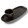 Platter and bowls - Saucer 35x15cm universal black Ceres - FINE2DINE (F2D)