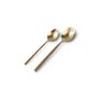 Forks - Mini snack fork 11cm matte gold Terno - set/6 - S|P COLLECTION