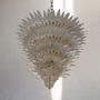 Suspensions - Vintage Crystal Glass Ceiling Chandelier Palme - BOTTEGA VENEZIANA