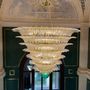 Suspensions - Vintage Crystal Glass Ceiling Chandelier Palme - BOTTEGA VENEZIANA