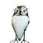 Decorative objects - White Owl Recycled Metal Sculpture - TERRE SAUVAGE