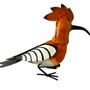 Decorative objects - Recycled Metal Hoopoe Sculpture 23cm - TERRE SAUVAGE