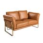 Sofas - Camel leather 2 seater sofa - ANGEL CERDÁ