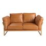 Sofas - Camel leather 2 seater sofa - ANGEL CERDÁ