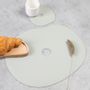 Placemats - Leather placemat and coaster, light grey I MILLSTONES - NAMUOS