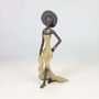 Sculptures, statuettes and miniatures - Bronze sculpture\" Elegant woman with hat\” by Soré - MOOGOO CREATIVE AFRICA