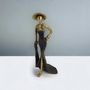 Sculptures, statuettes and miniatures - Bronze sculpture\" Elegant woman with hat\” by Soré - MOOGOO CREATIVE AFRICA