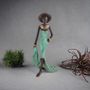 Sculptures, statuettes and miniatures - Bronze sculpture\" Elegant woman with hat\” by Soré - MOOGOO CREATIVE AFRICA