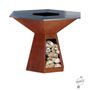 Kitchenettes - Brasero-Plancha Grand Banquet Corten 150 - HEXAGONE