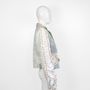 Apparel - Jacket SONIC White Silver- hand made - MONYER