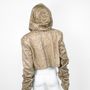 Apparel - Jacket STELLAR LEATHER Gold snake print - MONYER