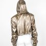 Apparel - Jacket STELLAR LEATHER Brown Gold - MONYER