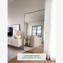 Mirrors - Extra Large Full Length Mirror With Black Frame (110x210cm) - SCANDINAVIAN GLASSFACTORY