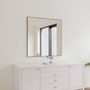Miroirs - Miroir mural avec cadre noir (100x100cm) - SCANDINAVIAN GLASSFACTORY