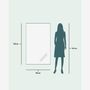 Mirrors - Large Full Length Mirror With Gold Frame (80x135cm) - SCANDINAVIAN GLASSFACTORY