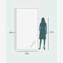 Mirrors - Extra Large Full Length Mirror With Oak Frame (110x210cm) - SCANDINAVIAN GLASSFACTORY