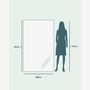 Mirrors - Large Full Length Mirror With Alder Frame (100x170cm) - SCANDINAVIAN GLASSFACTORY
