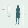 Mirrors - Arch - Modern Mirror With LED-Lights (30x70cm) - SCANDINAVIAN GLASSFACTORY