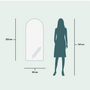 Mirrors - Arch - Modern Mirror With LED-Lights (50x120cm) - SCANDINAVIAN GLASSFACTORY