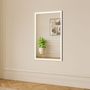 Bathroom mirrors - Full Lux Square LED Mirror (120x70cm) - SCANDINAVIAN GLASSFACTORY