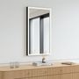 Bathroom mirrors - Full Lux Square LED Mirror (50x90cm) - SCANDINAVIAN GLASSFACTORY