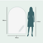 Bathroom mirrors - Full Lux Arch LED Mirror (100x150cm) - SCANDINAVIAN GLASSFACTORY