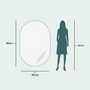 Bathroom mirrors - Full Lux Oval LED Mirror (100x150cm) - SCANDINAVIAN GLASSFACTORY