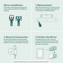 Bathroom mirrors - Full Lux Rounded Corner LED Mirror (120x80cm) - SCANDINAVIAN GLASSFACTORY