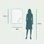 Bathroom mirrors - Full Lux Rounded Corner LED Mirror (60x80cm) - SCANDINAVIAN GLASSFACTORY