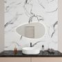 Mirrors - Drop - Asymmetrical Mirror With Lights (55x100cm) - SCANDINAVIAN GLASSFACTORY