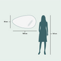 Mirrors - Drop - Asymmetrical Mirror With Lights (55x100cm) - SCANDINAVIAN GLASSFACTORY