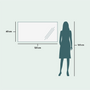 Mirrors - Rectangular Mirror With Lights (120x60cm) - SCANDINAVIAN GLASSFACTORY