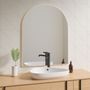 Miroirs - Miroir demi-arche avec lumières (80x100cm) - SCANDINAVIAN GLASSFACTORY