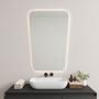 Miroirs - Miroir de style rétro avec lumières (80x120cm) - SCANDINAVIAN GLASSFACTORY