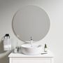 Miroirs - Miroir rond avec lumières LED (90 cm) - SCANDINAVIAN GLASSFACTORY