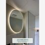 Miroirs - Miroir rond avec lumières LED (90 cm) - SCANDINAVIAN GLASSFACTORY