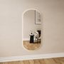 Mirrors - Rounded Rectangle Mirror With Lights (60x130cm) - SCANDINAVIAN GLASSFACTORY